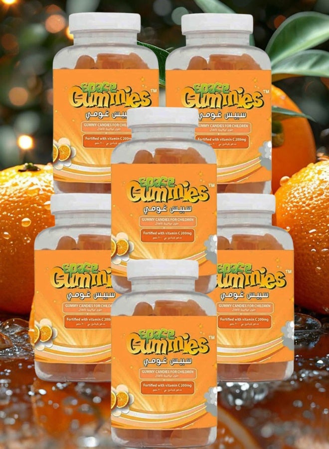 SPACE GUMMIES 6 Pieces Space Gummies Vitamin C 60 Gummies - Image 1